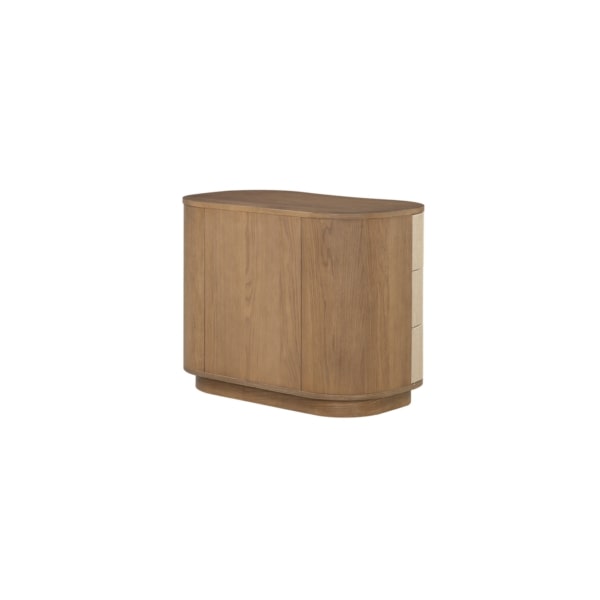 Belmont Three Drawer Nightstand in Warm Oak - AT20340-WMO - GreatFurnitureDeal