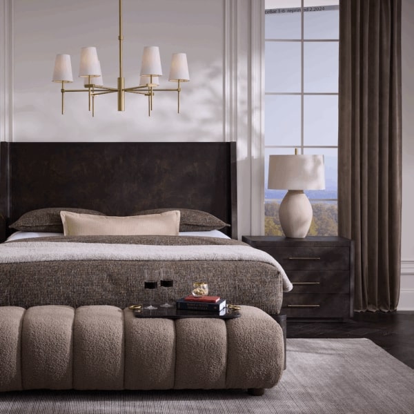 Marshall Three Drawer Nightstand in Chocolate Burl - AT20350-CTB - GreatFurnitureDeal