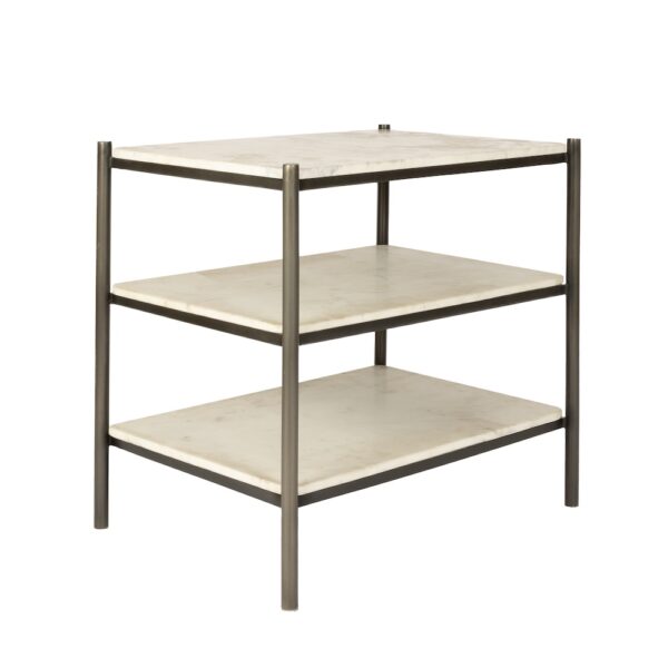 Hollywood End Table in Gunmetal - AT205-CM/GMF - GreatFurnitureDeal