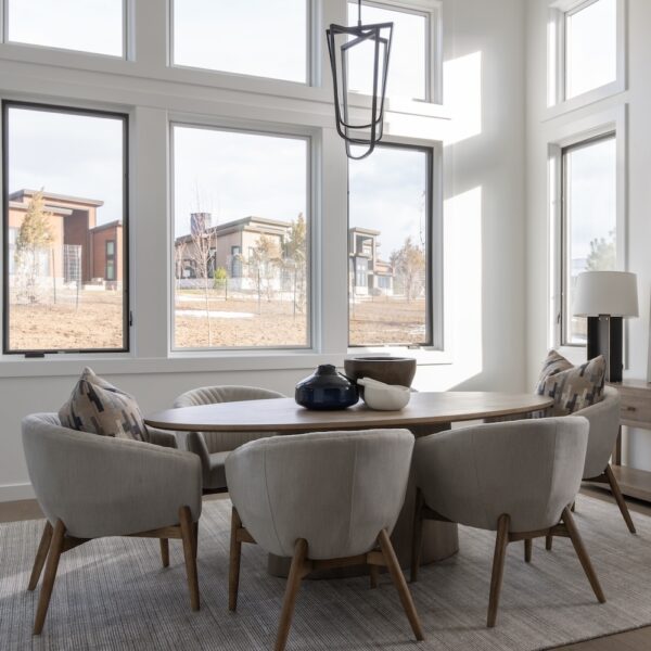 Payson Dining Chair in Essex Steel and Natural Grain - AT378-ESS - GreatFurnitureDeal