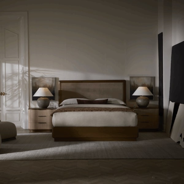 Belmont King Bed in Golden Latte - AT40340K-GDL/WMO - GreatFurnitureDeal