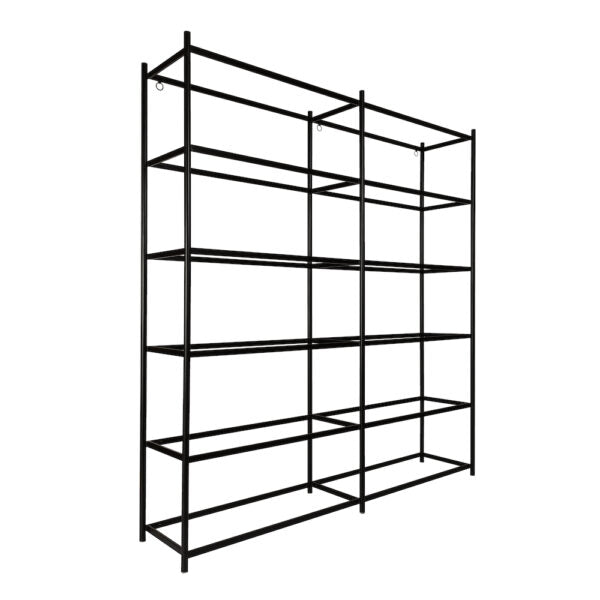Hollywood 72"Bookshelf in Matte Black - AT5105-MBK - GreatFurnitureDeal