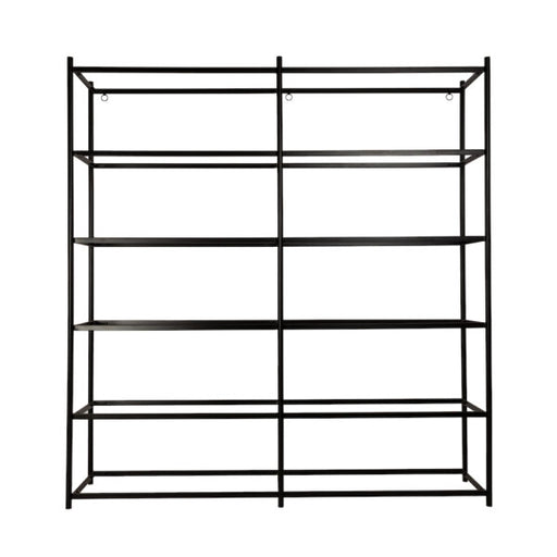 Hollywood 72"Bookshelf in Matte Black - AT5105-MBK - GreatFurnitureDeal