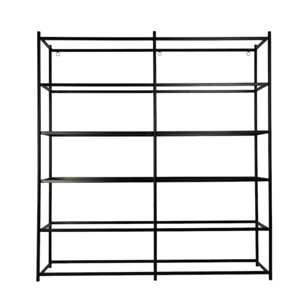 Hollywood 72"Bookshelf in Matte Black - AT5105-MBK - GreatFurnitureDeal