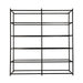 Hollywood 72"Bookshelf in Matte Black - AT5105-MBK - GreatFurnitureDeal
