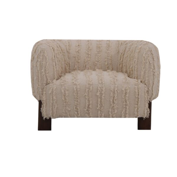 Bristol Occasional Chair in Boho Fringe - AT9067-BHF/DKC - GreatFurnitureDeal