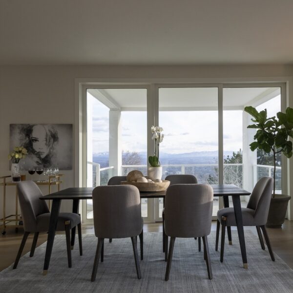 Reston Dining Chair in Woven Bisque and Distressed Beechwood - AT910-WNB - GreatFurnitureDeal