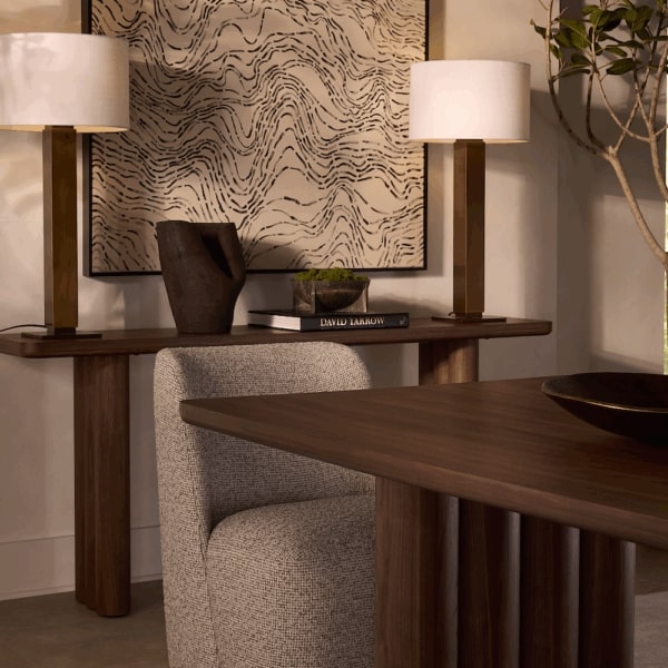 Theodore Console Table in Perfect Walnut - AT9401-PTW - GreatFurnitureDeal