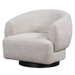 Nyles Occasional Swivel Chair in Subtle Chalk - AT9610-SCH/DKC - GreatFurnitureDeal