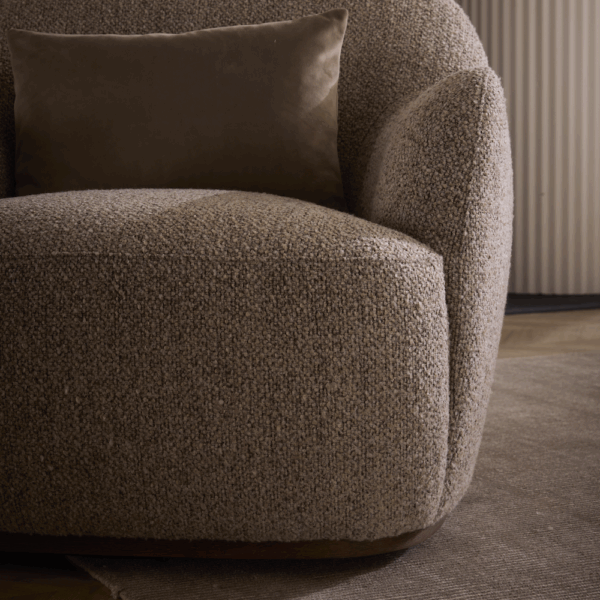 Vale Occasional Swivel Chair in Warm Pebble - AT9622-WRP - GreatFurnitureDeal