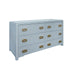 Worlds Away - Atticus Six Drawer Chest in Matte Light Blue - ATTICUS LB - GreatFurnitureDeal