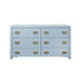 Worlds Away - Atticus Six Drawer Chest in Matte Light Blue - ATTICUS LB - GreatFurnitureDeal