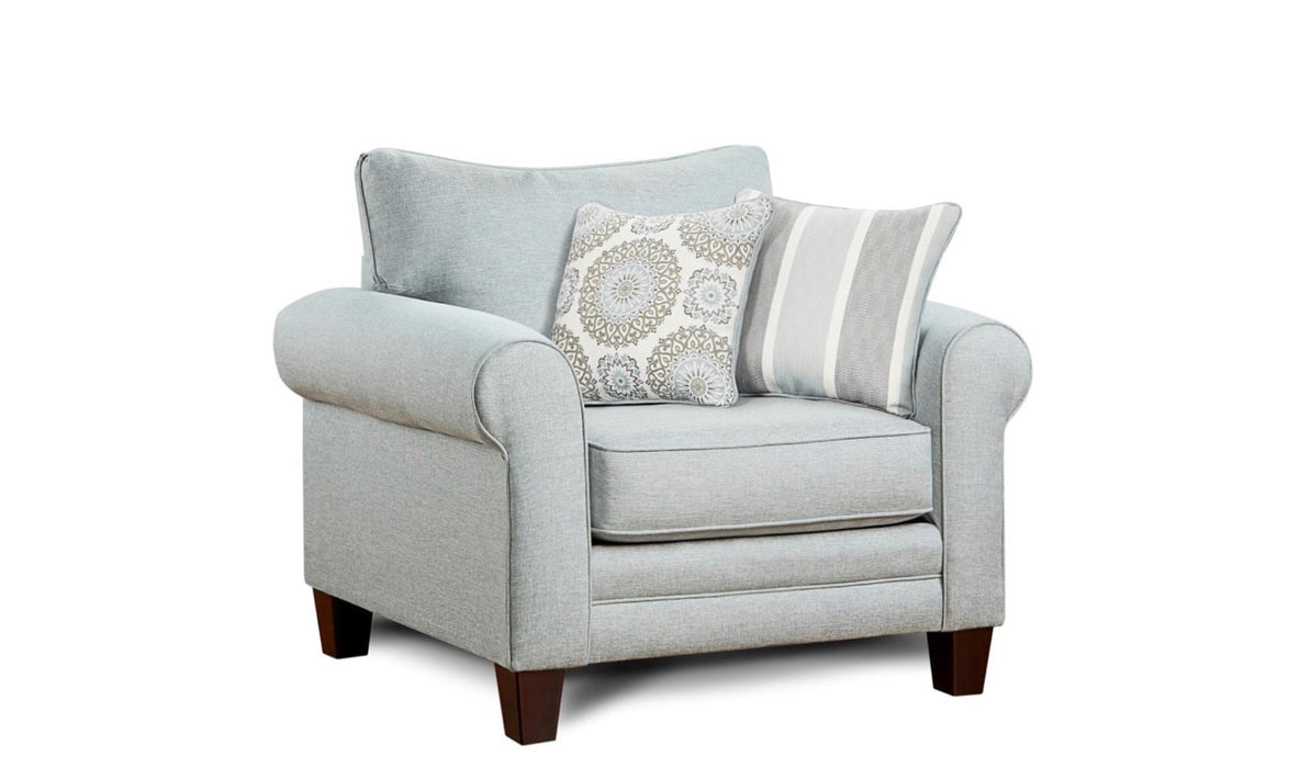 Southern Home Furnishings - Grande Mist Sofa Set in Grey - 1140 1142 Grande Mist - GreatFurnitureDeal