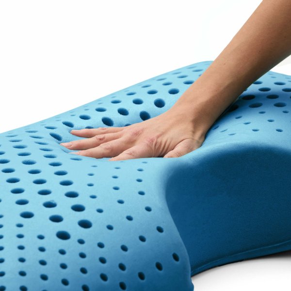 Malouf - Shoulder Zoned Gel ActiveDough™ King Pillow - ZZKKSCMPADZG - GreatFurnitureDeal