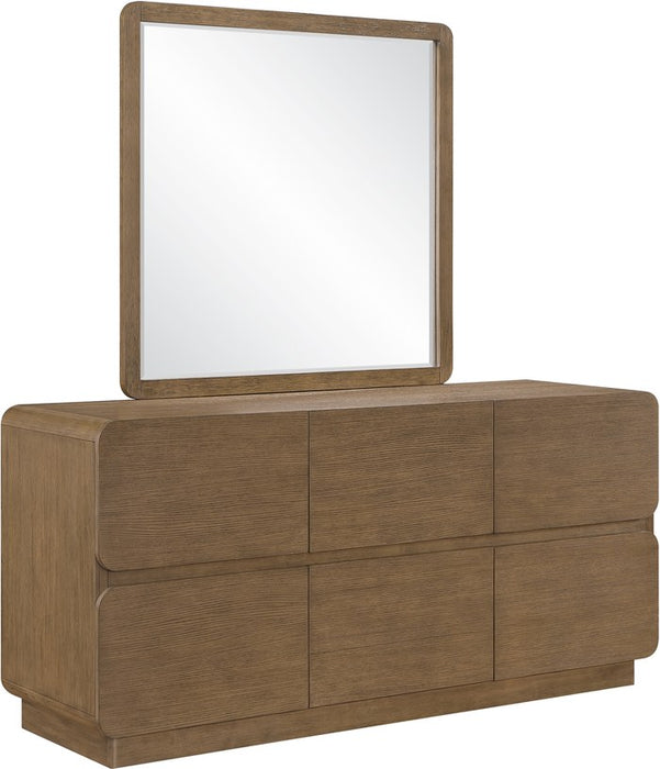 Meridian Furniture - Adagio Brown Solid Wood And Oak Veneer Dresser - AdagioBrown-D - GreatFurnitureDeal
