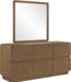 Meridian Furniture - Adagio Brown Solid Wood And Oak Veneer Dresser - AdagioBrown-D - GreatFurnitureDeal
