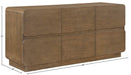 Meridian Furniture - Adagio Brown Solid Wood And Oak Veneer Dresser - AdagioBrown-D - GreatFurnitureDeal