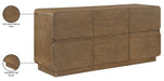 Meridian Furniture - Adagio Brown Solid Wood And Oak Veneer Dresser - AdagioBrown-D - GreatFurnitureDeal