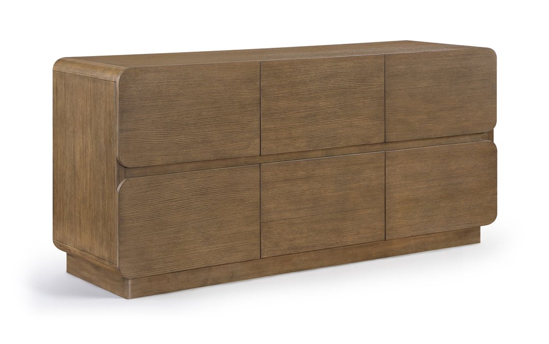Meridian Furniture - Adagio Brown Solid Wood And Oak Veneer Dresser - AdagioBrown-D - GreatFurnitureDeal