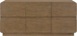Meridian Furniture - Adagio Brown Solid Wood And Oak Veneer Dresser - AdagioBrown-D - GreatFurnitureDeal