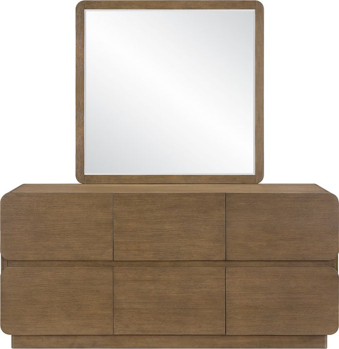 Meridian Furniture - Adagio Brown Solid Wood And Oak Veneer Dresser - AdagioBrown-D - GreatFurnitureDeal