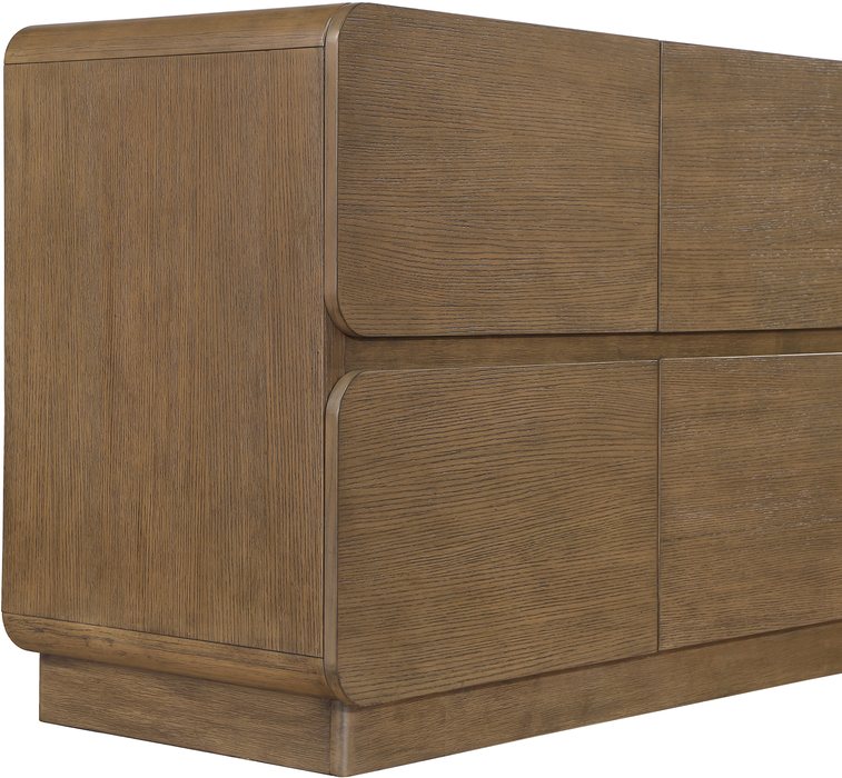 Meridian Furniture - Adagio Brown Solid Wood And Oak Veneer Dresser - AdagioBrown-D - GreatFurnitureDeal