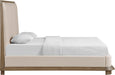 Meridian Furniture - Adagio Brown Fabric Upholstered King Bed (3 Boxes) - AdagioBrown-K - GreatFurnitureDeal