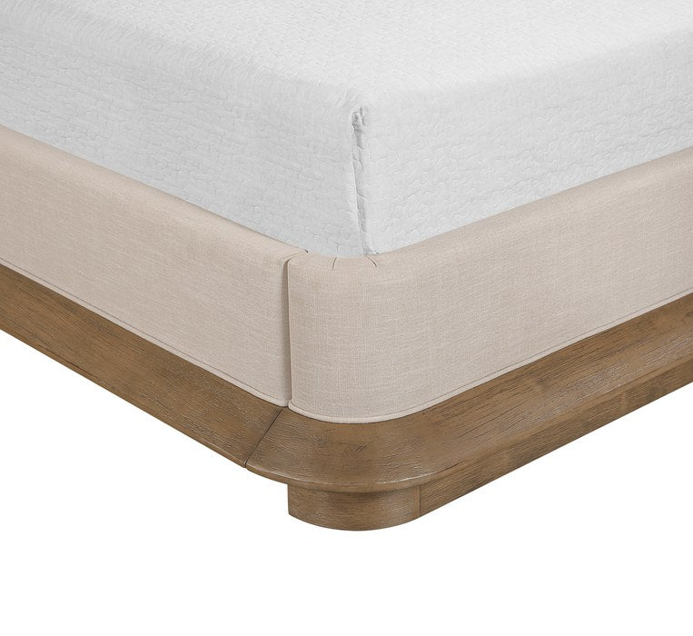 Meridian Furniture - Adagio Brown Fabric Upholstered King Bed (3 Boxes) - AdagioBrown-K - GreatFurnitureDeal