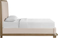 Meridian Furniture - Adagio Brown Fabric Upholstered Queen Bed (3 Boxes) - AdagioBrown-Q - GreatFurnitureDeal