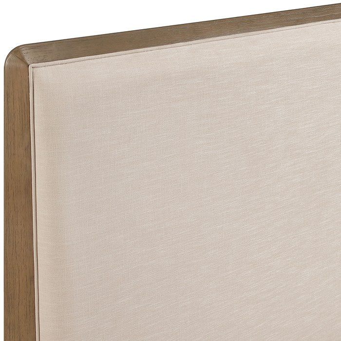 Meridian Furniture - Adagio Brown Fabric Upholstered Queen Bed (3 Boxes) - AdagioBrown-Q - GreatFurnitureDeal