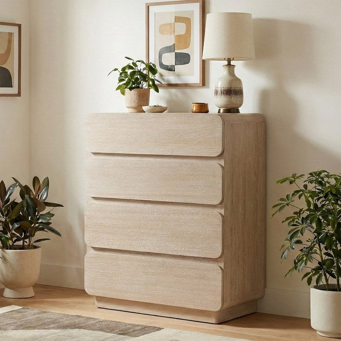 Meridian Furniture - Adagio Natural Solid Wood And Oak Veneer Chest - AdagioNatural-CH - GreatFurnitureDeal