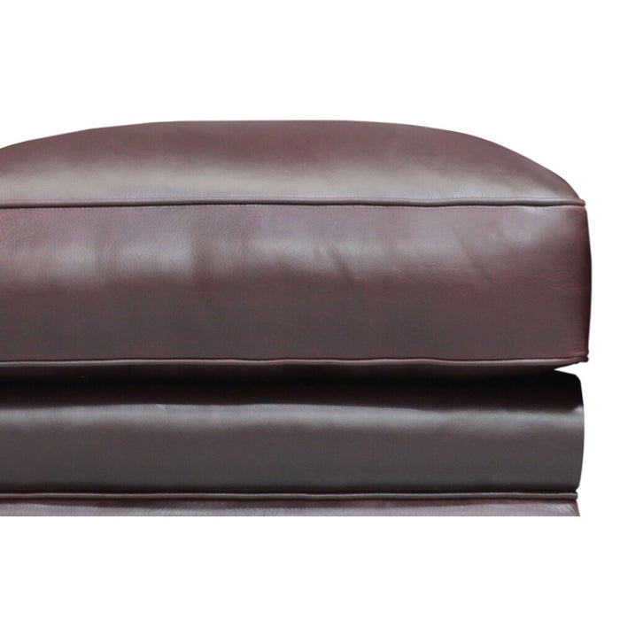 GFD Leather - Adriana Top Grain Leather Traditional Ottoman Footstool - GTRX17-00