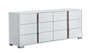 J&M Furniture - Alice Gloss White Dresser - 15545-DR-GLOSS WHITE - GreatFurnitureDeal