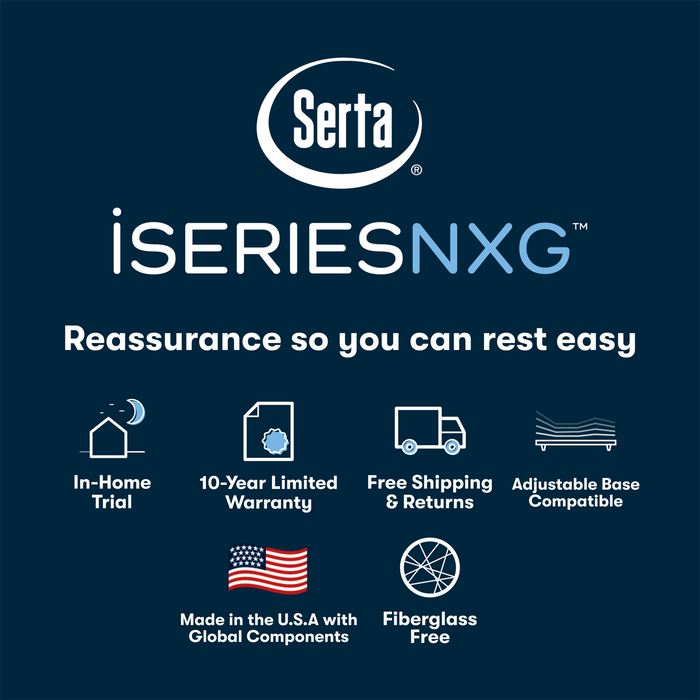 Serta Mattress - iSeries® NXG™ 1500 Hybrid Firm Twin XL Mattress - NXG 1500 Hybrid Firm - TWIN XL - GreatFurnitureDeal