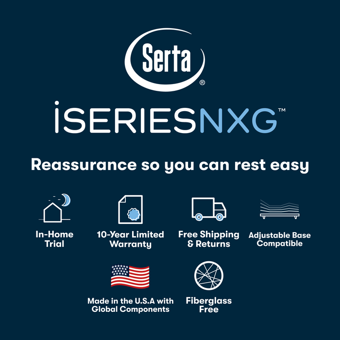 Serta Mattress - iSeries® NXG™ 2500 Plush Foam Full Mattress Set - 2500 Plush Foam - FULL-SET - GreatFurnitureDeal