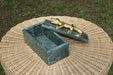 Worlds Away - Green Marble Box With Brass Alligator Handle - ALLIE - GreatFurnitureDeal