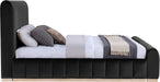 Meridian Furniture - Amara Black Velvet Upholstered King Bed - AmaraBlack-K - GreatFurnitureDeal