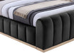 Meridian Furniture - Amara Black Velvet Upholstered King Bed - AmaraBlack-K - GreatFurnitureDeal