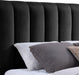 Meridian Furniture - Amara Black Velvet Upholstered King Bed - AmaraBlack-K - GreatFurnitureDeal