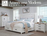 Parker House - Americana Modern 3 Piece Queen Shelter Bedroom Set in Cotton - BAME#1250-3-51303-COT-3SET - GreatFurnitureDeal