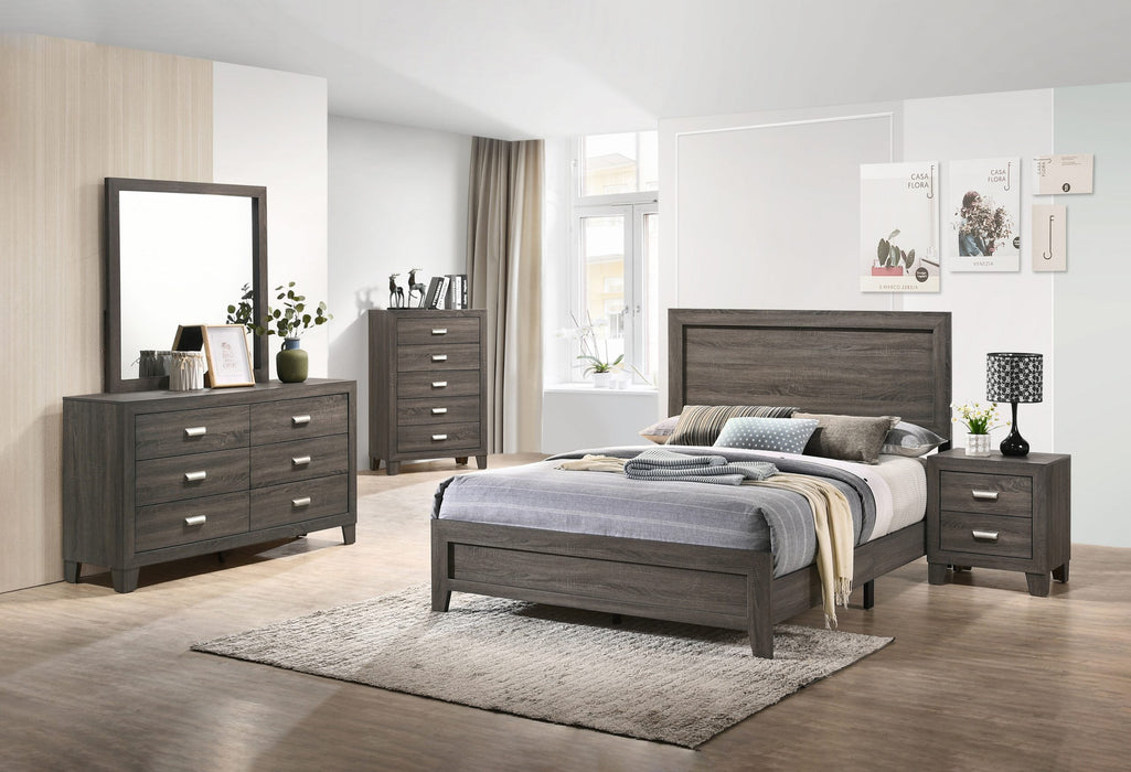 Mariano Furniture - Anastasia 5 Piece Queen Bedroom Set in Natural Gray - BQ-ANA-Q4N - GreatFurnitureDeal