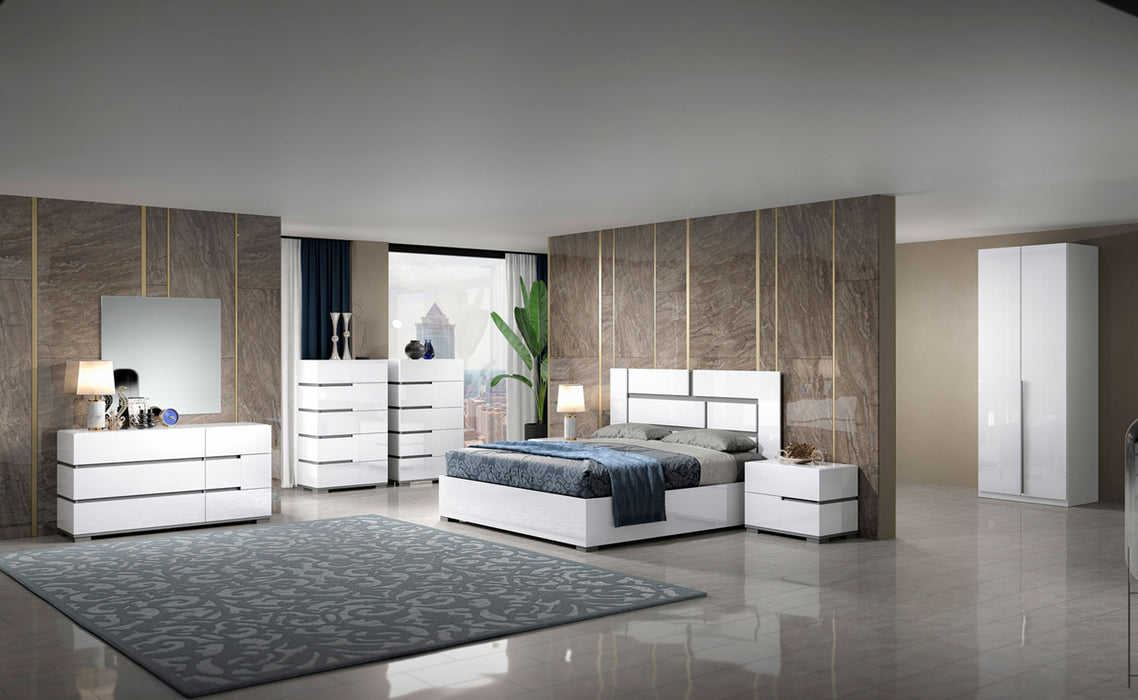 ESF Furniture - Athena Queen Bed in White - ATHENA-Q-WHT - GreatFurnitureDeal
