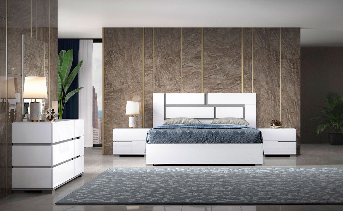 ESF Furniture - Athena Queen Bed in White - ATHENA-Q-WHT - GreatFurnitureDeal