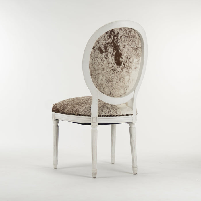 Zentique - Medallion Cowhide Chair - B004 302-1 Cow SPBRW - GreatFurnitureDeal