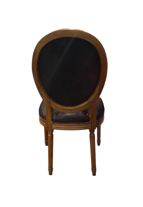 Zentique - Medallion Cowhide Chair - B004 E106 Cow BL - GreatFurnitureDeal