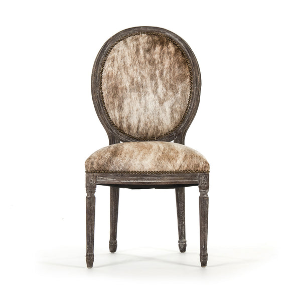 Zentique - Medallion Cowhide Chair - B004 E271 Cow EL - GreatFurnitureDeal