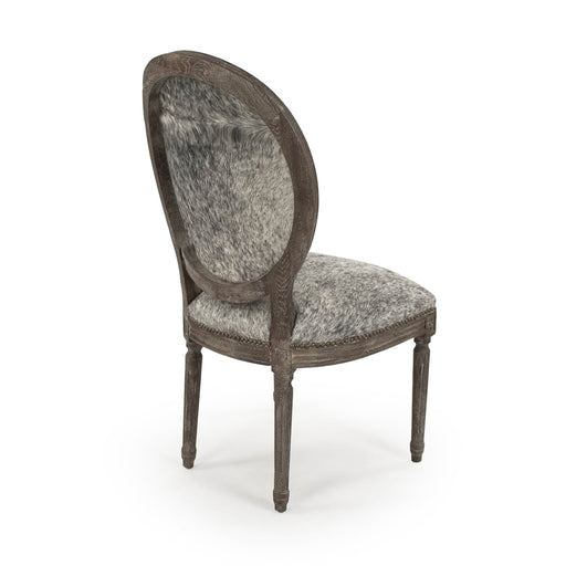 Zentique - Medallion Cowhide Chair - B004 E271 Cow SPBL - GreatFurnitureDeal
