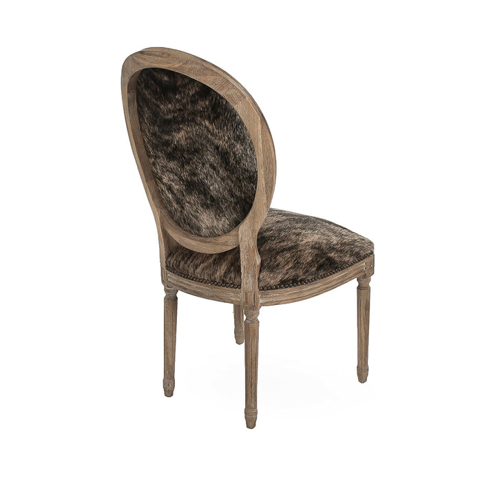 Zentique - Medallion Cowhide Chair - B004 E272 Cow ED - GreatFurnitureDeal