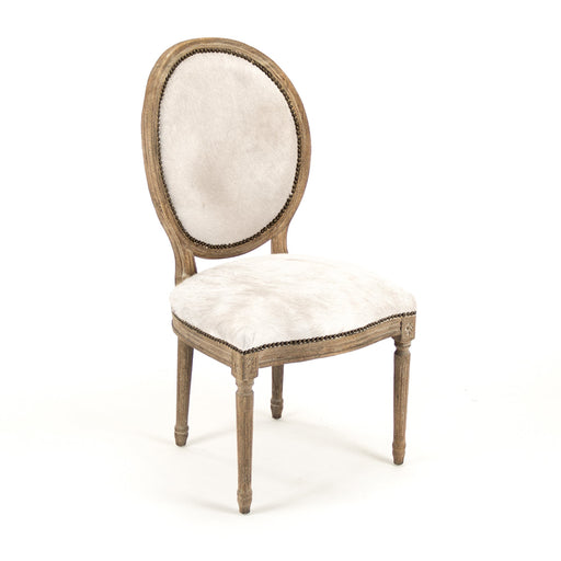Zentique - Medallion Cowhide Chair - B004 E272 Cow W - GreatFurnitureDeal