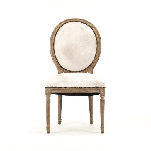 Zentique - Medallion Cowhide Chair - B004 E272 Cow W - GreatFurnitureDeal